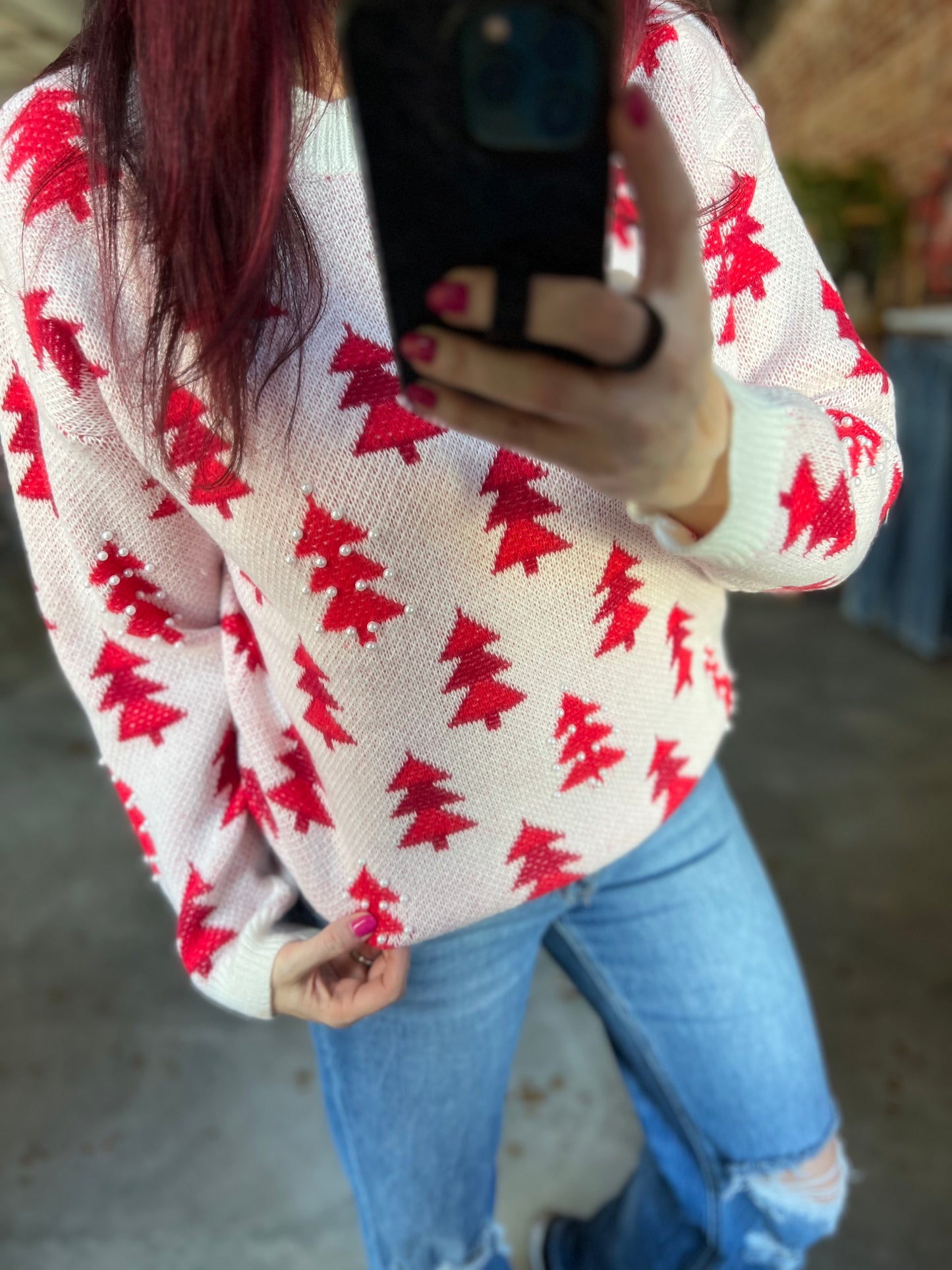 Tree Pattern Sweater