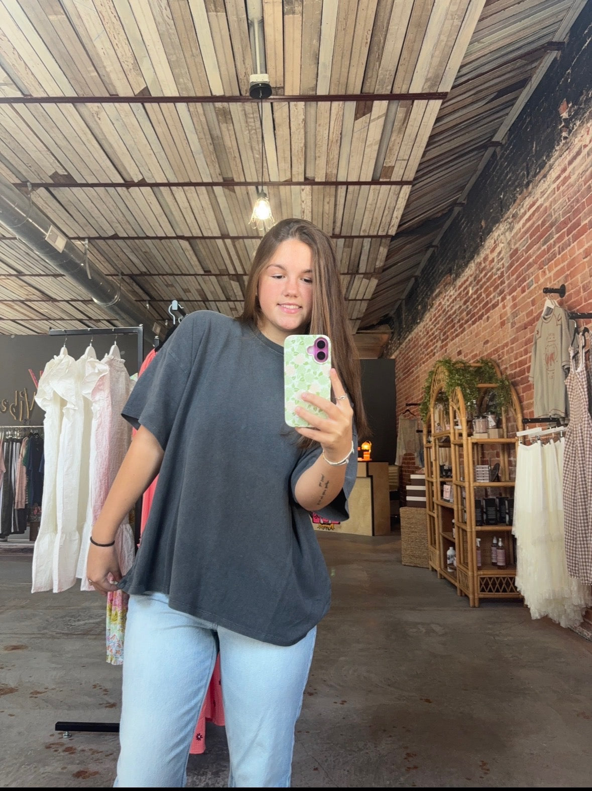 Oversized Tee - Charcoal