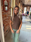 Drop shoulder sweater - light mocha