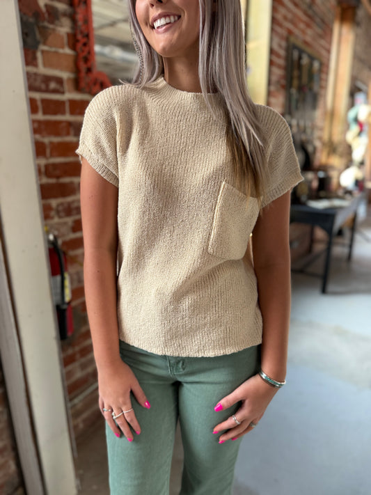 Drop shoulder sweater - Oatmeal