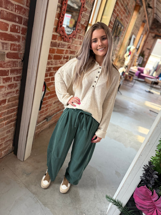 Barrel leg Sweatpants