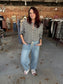 Striped Collared Button-down Sweater Cardigan