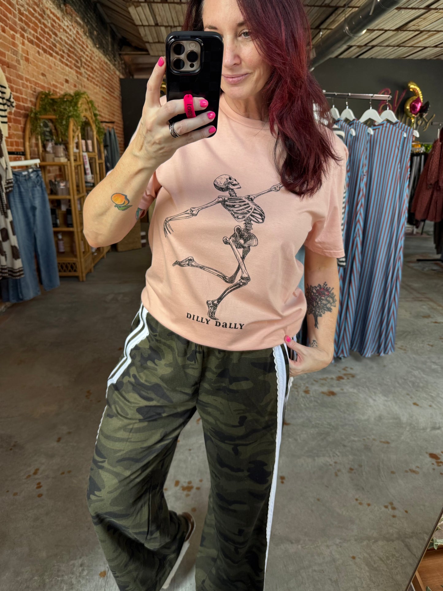 Dilly Dally Skelly Tee