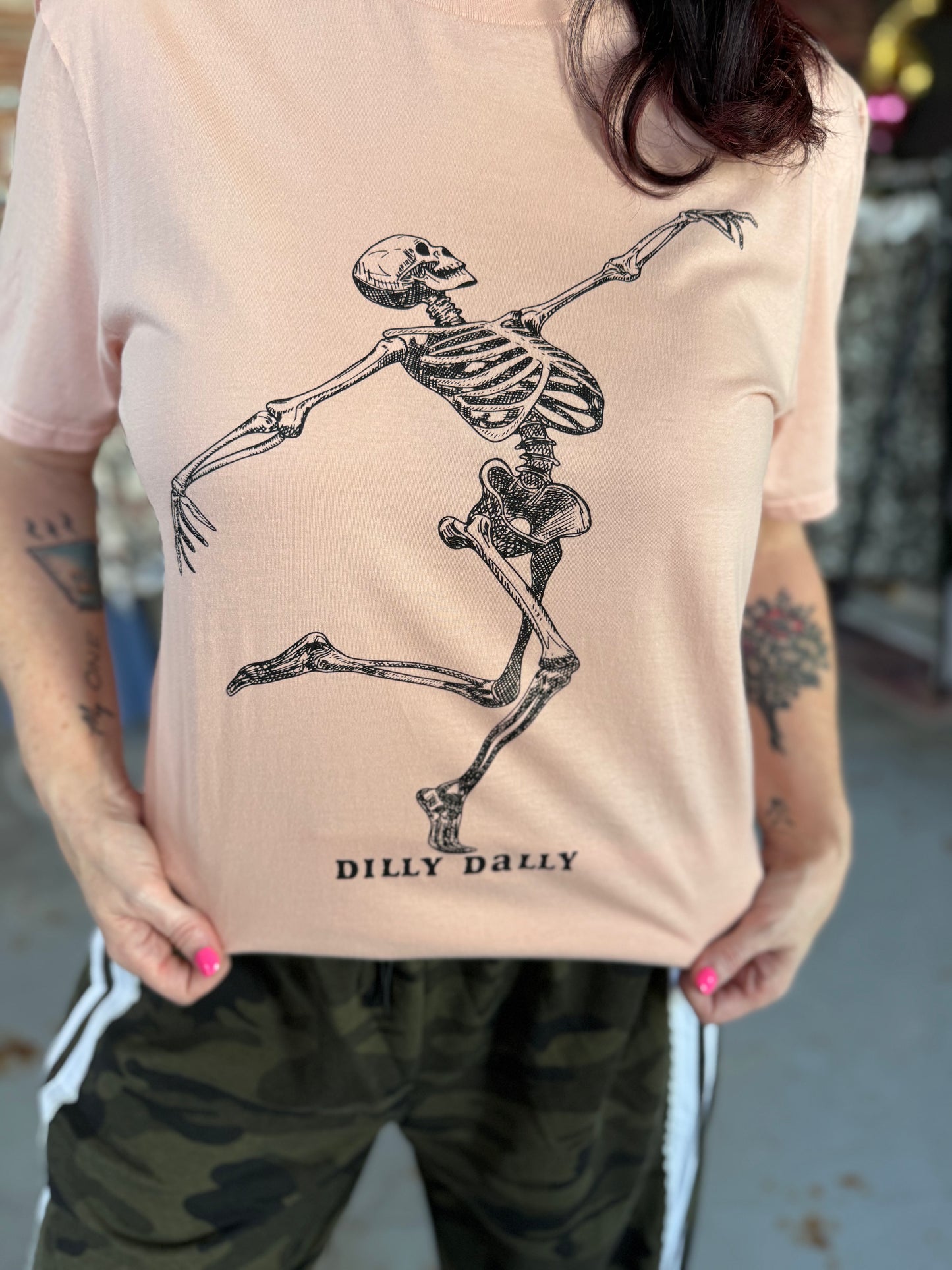 Dilly Dally Skelly Tee