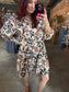 Burgundy Bloom Dress