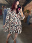 Burgundy Bloom Dress
