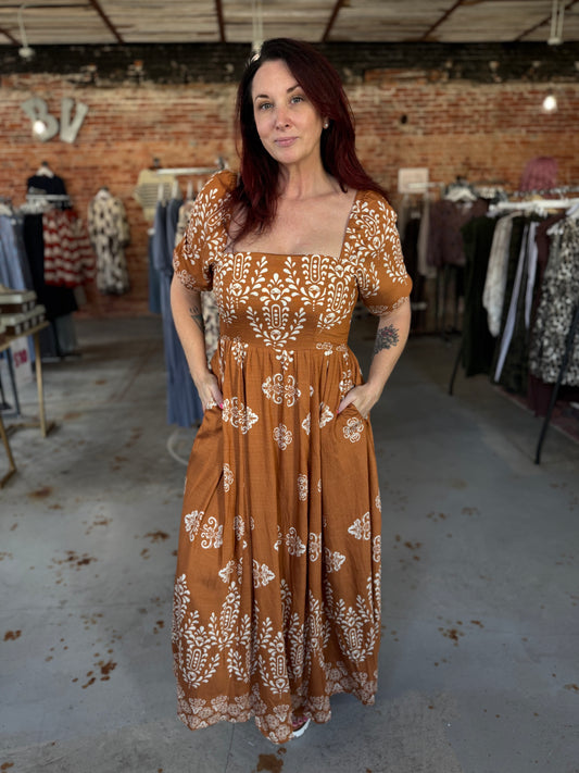 Fall is Here Maxi Dress