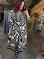 Botanical Print Midi Dress