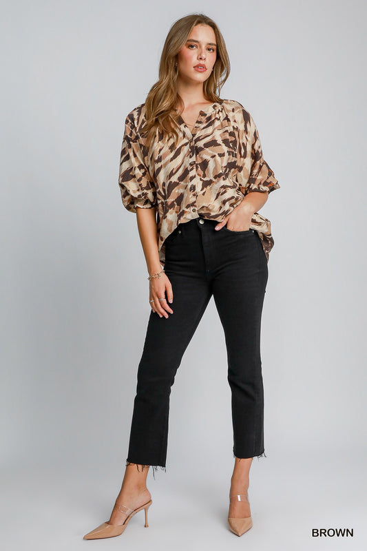 Animal Print Top