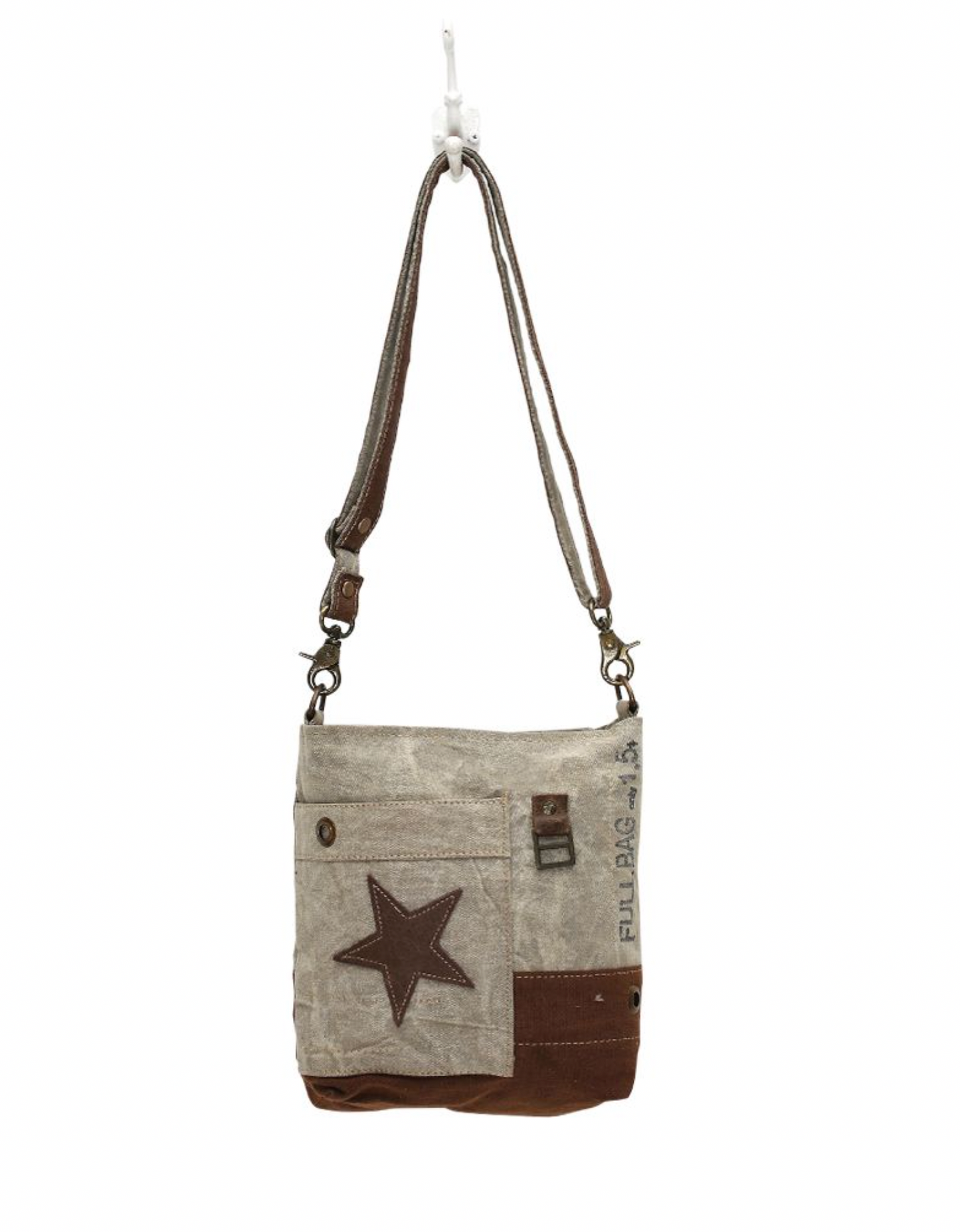 Leather Star Cross Body Bag