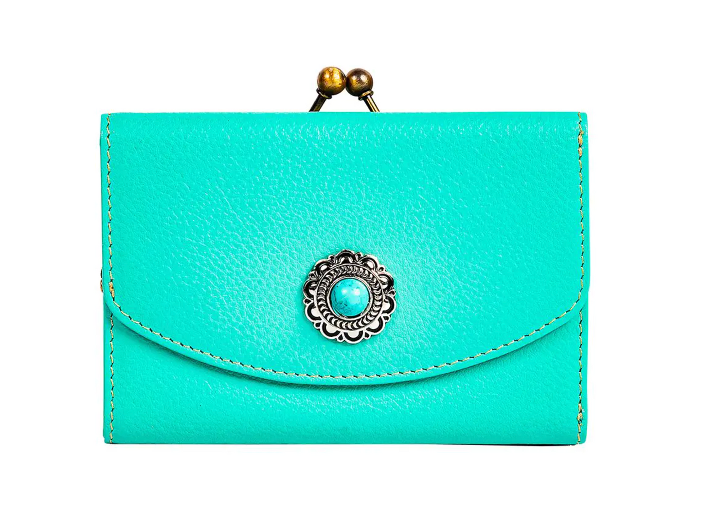 Gypsum Trail Coin Purse in Turquoise