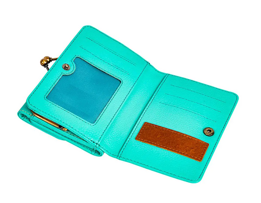 Gypsum Trail Coin Purse in Turquoise