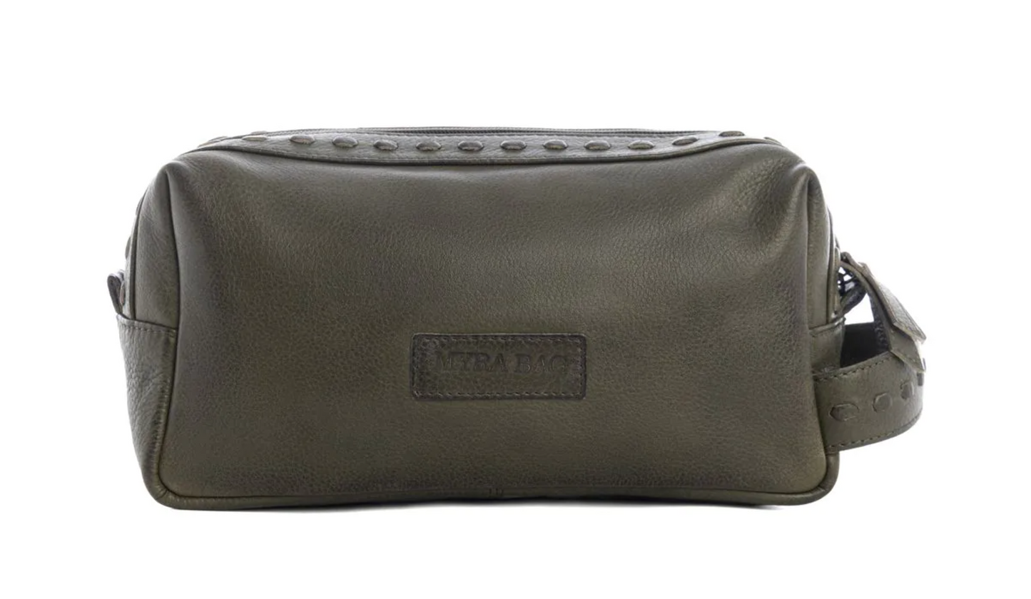 Roff Trail Toiletries Bag in Moss Green