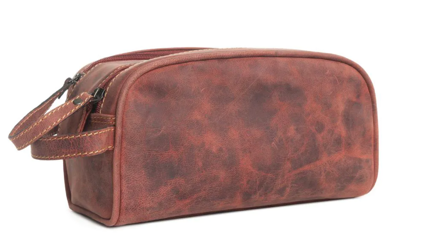 Eagle's Talon Toiletries Bag in Smoky Rust