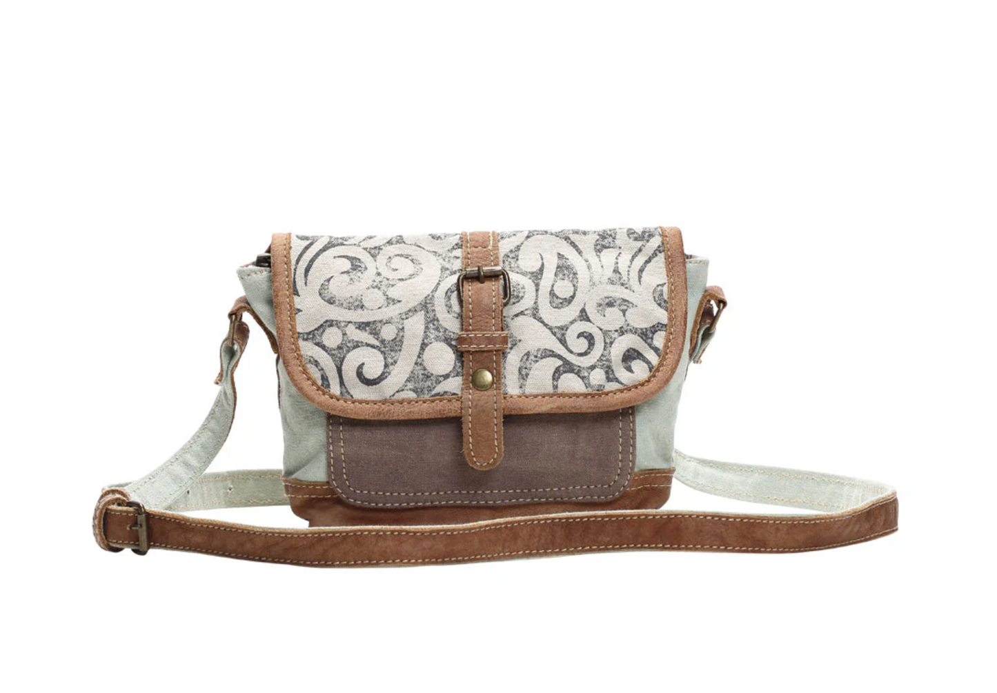 Leaf Print Small & Cross Body Bag