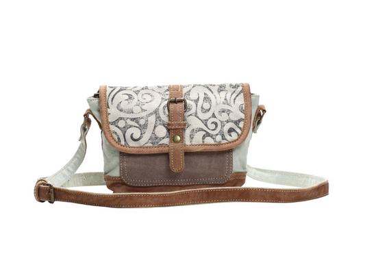 Leaf Print Small & Cross Body Bag