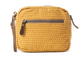 Daisy Pop Woven Pouch in Marigold Yellow