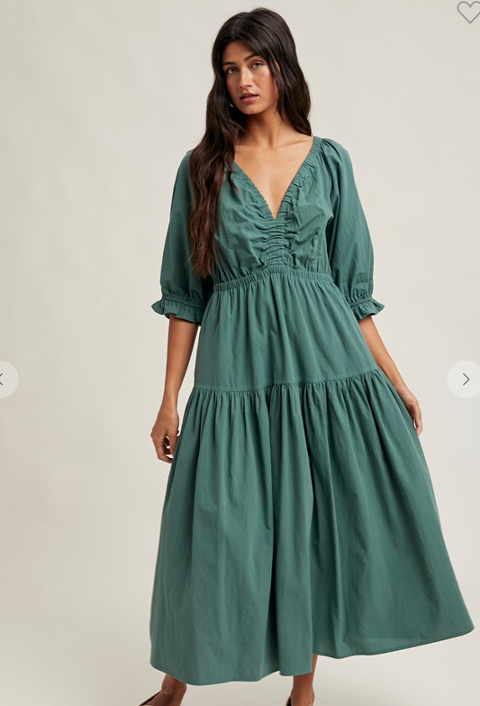 Teal Midi Dress