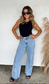 Floral Charm Wide Leg Jean
