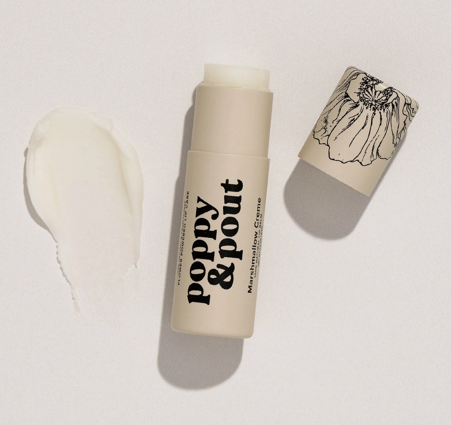 Poppy & Pout Lip Balm - Marshmallow Creme