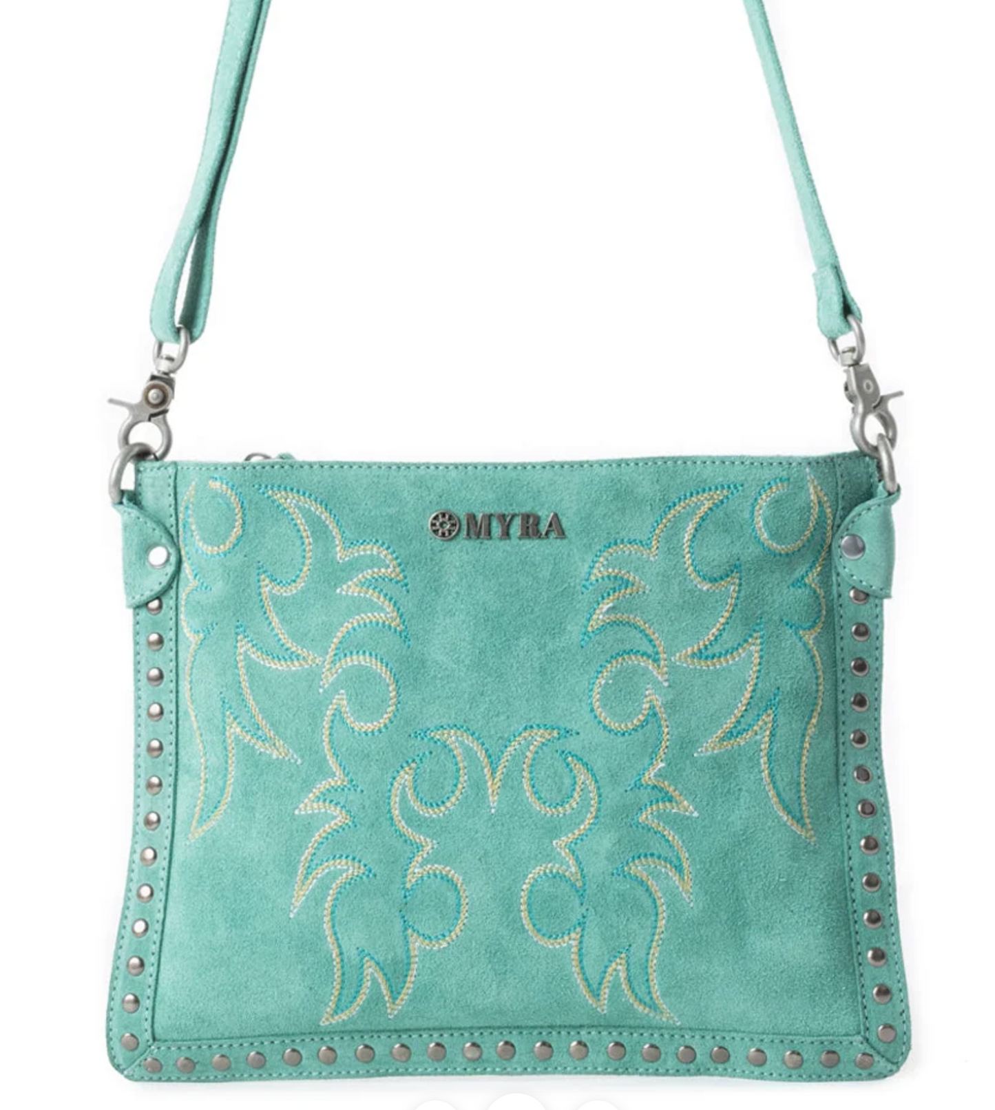 Myra Bag Texas Rose Western Embroidered Leather