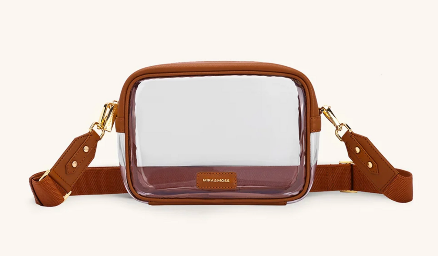 Mira & Moss Cleo Clear Bag - Tan
