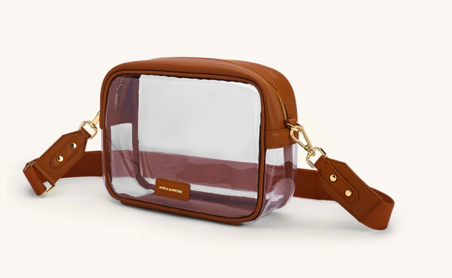 Mira & Moss Cleo Clear Bag - Tan