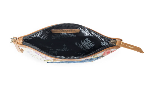 Dahlia Denim Clutch Bag