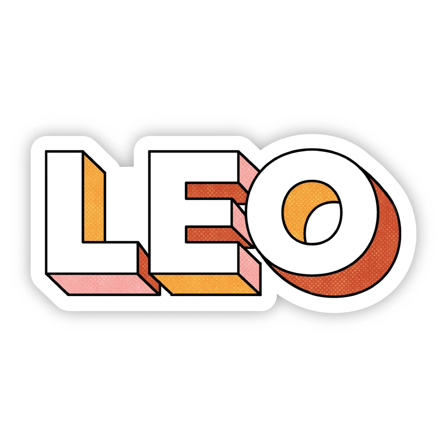 Leo Lettering Zodiac Sticker - Bijoux Vibes