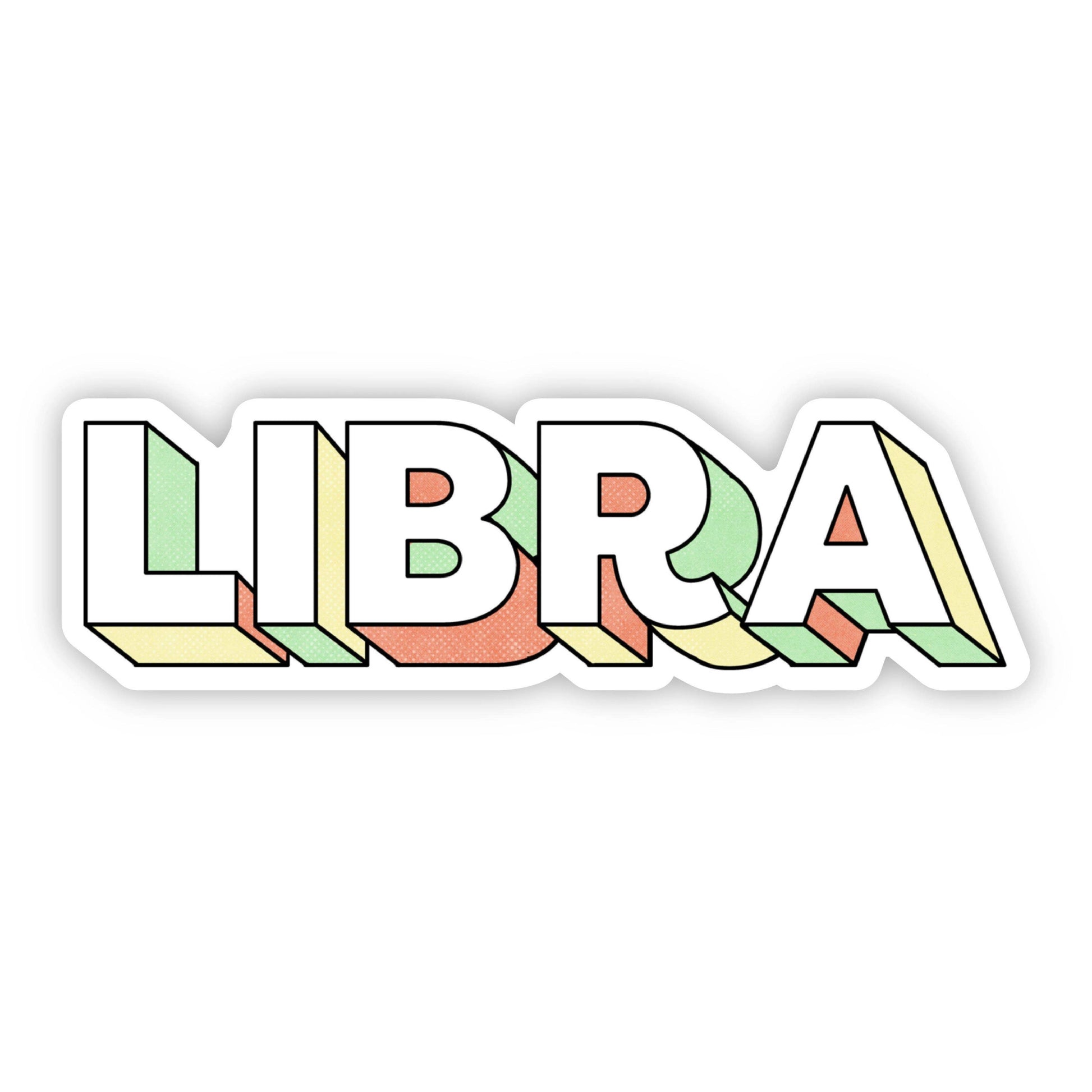 Libra Lettering Zodiac Sticker - Bijoux Vibes