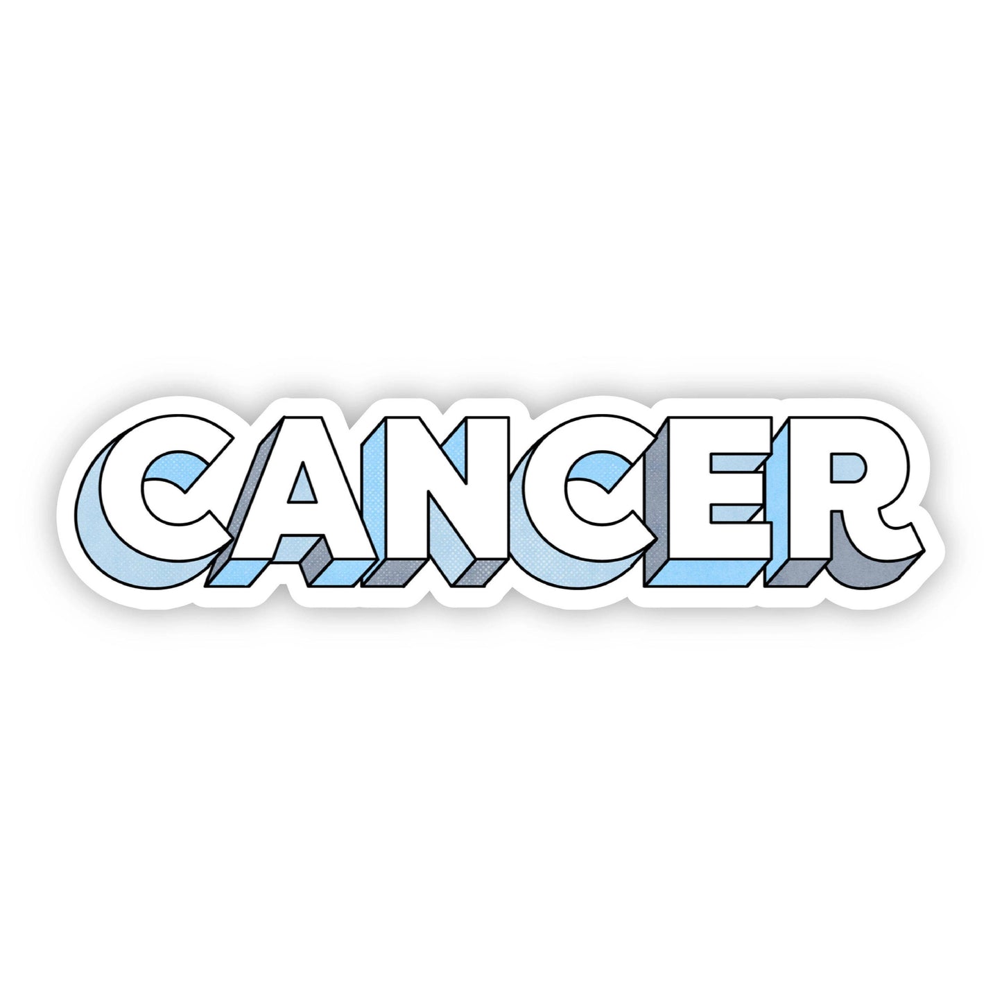 Cancer Lettering Zodiac Sticker - Bijoux Vibes