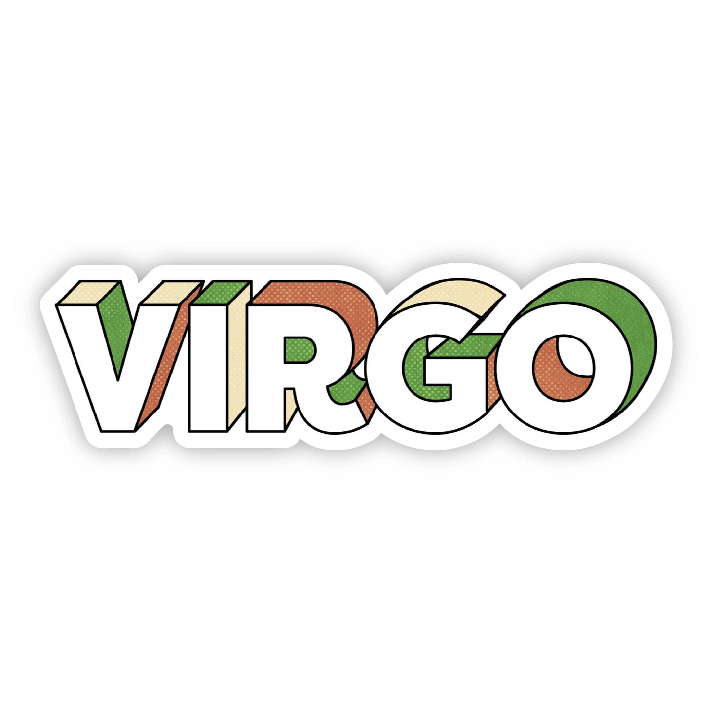 Virgo Letterinig Zodiac Sticker - Bijoux Vibes