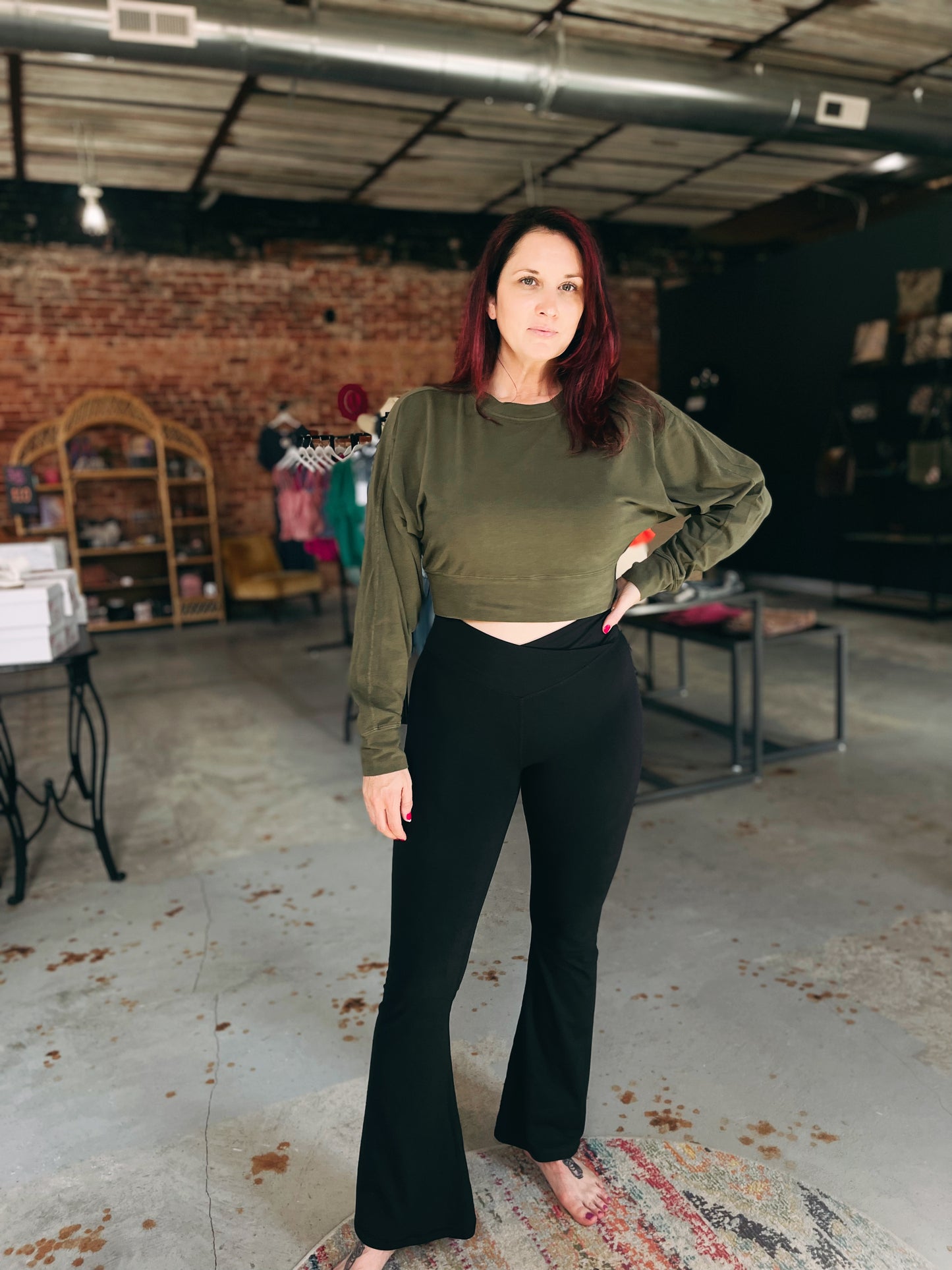 Venice Crossover Waist Yoga Pants