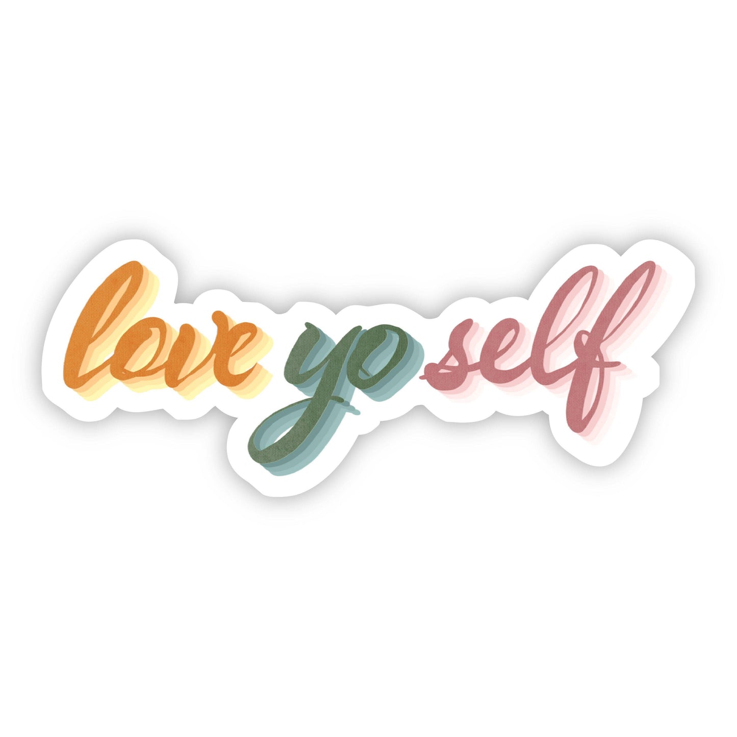 Love Yo Self Cursive Sticker - Bijoux Vibes